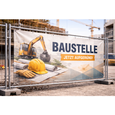 Bauzaunbanner aus Mesh freie Gr&ouml;&szlig;e