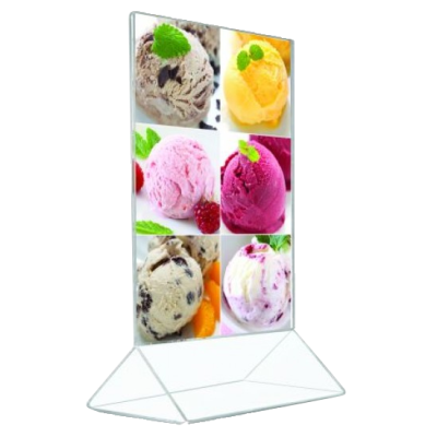 Tischaufsteller Delta