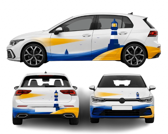 Autoaufkleber Beispiel