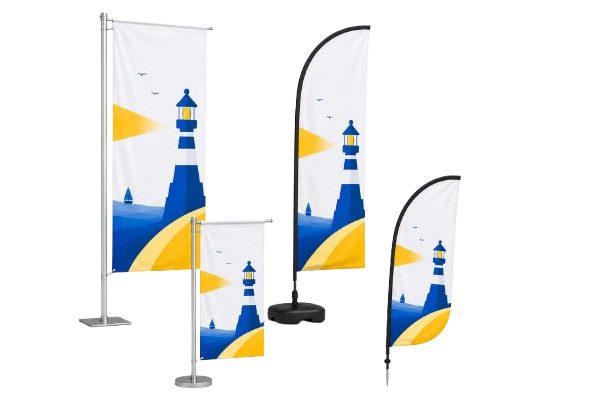 Fahnen Mockup